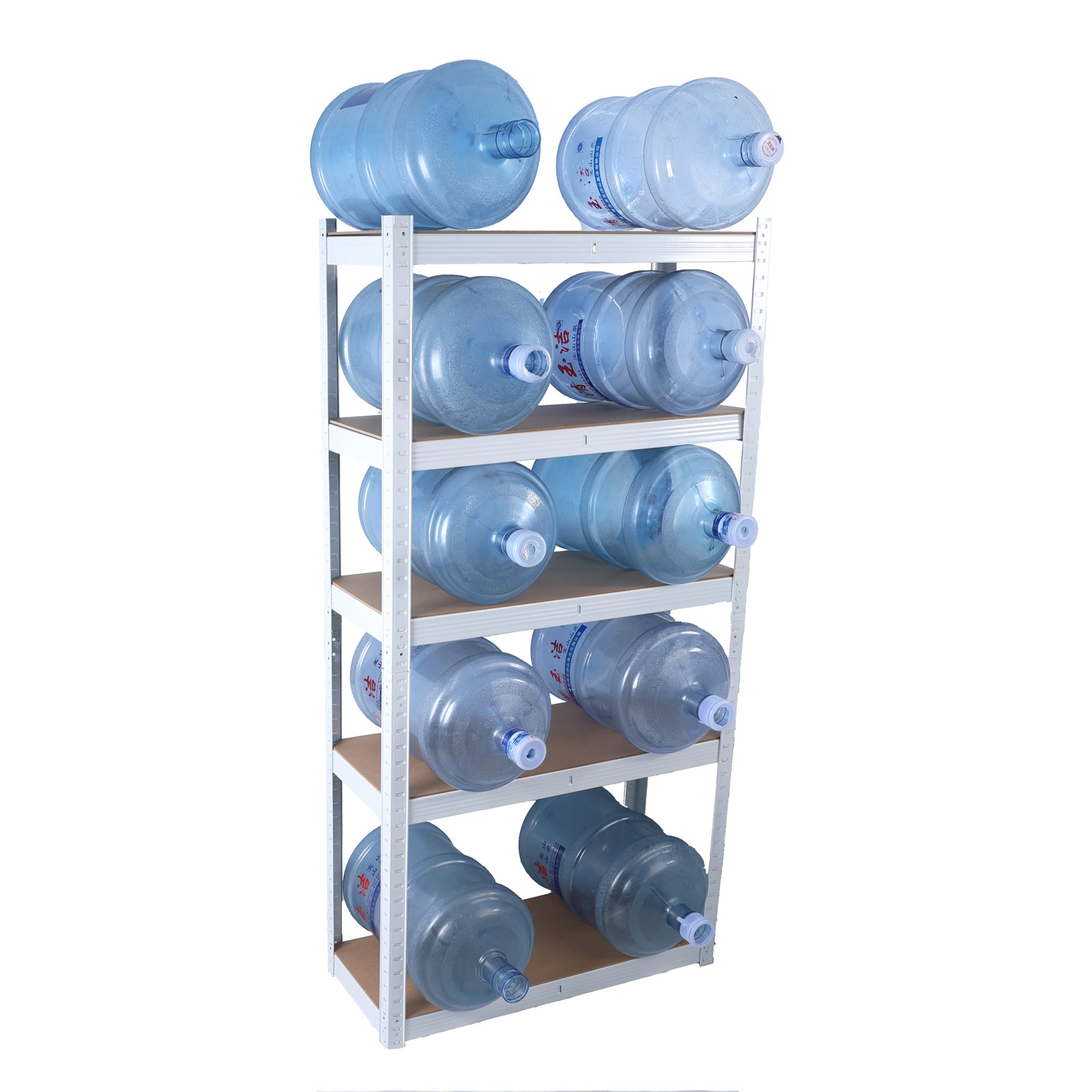 5 Tier Laminated White Metal Shelving Unit Adjustable Garage Storage Utility Rack Heavy Duty Shelves Organization Multipurpose Shelf Warehouse Basement Pantry 29" W x 12" D x 59" H 1Pack image 11