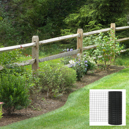 36 inch×100 ft Black Vinyl Coated Hardware Cloth, 21 Gauge 1/4 inch Black PVC Hardware Cloth, Black Welded Wire Fence Supports Poultry-Netting Cage-Home Improvement and Chicken Coop image 9