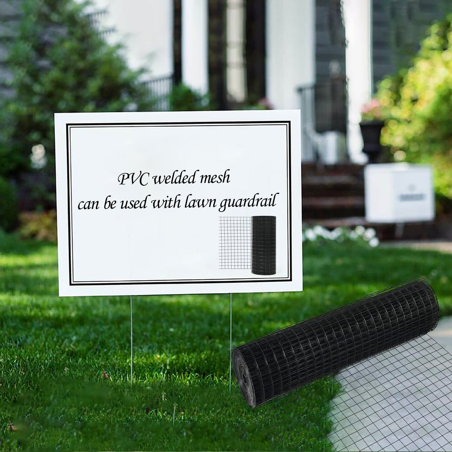 36 inch×100 ft Black Vinyl Coated Hardware Cloth, 21 Gauge 1/4 inch Black PVC Hardware Cloth, Black Welded Wire Fence Supports Poultry-Netting Cage-Home Improvement and Chicken Coop image 6