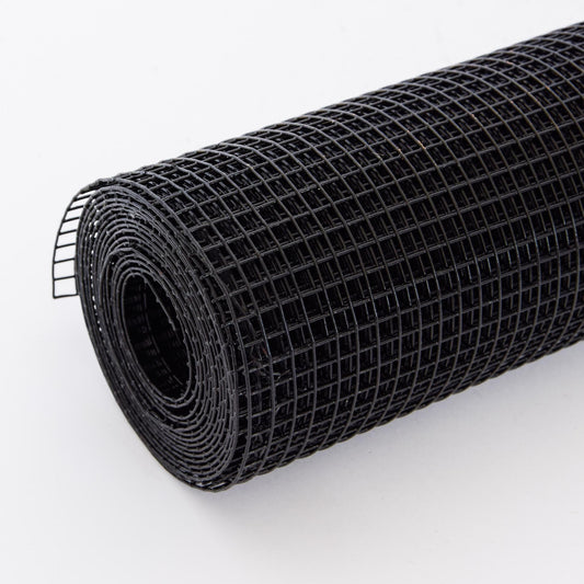 Black vinyl coated hardware cloth roll 36 inch x 100 ft