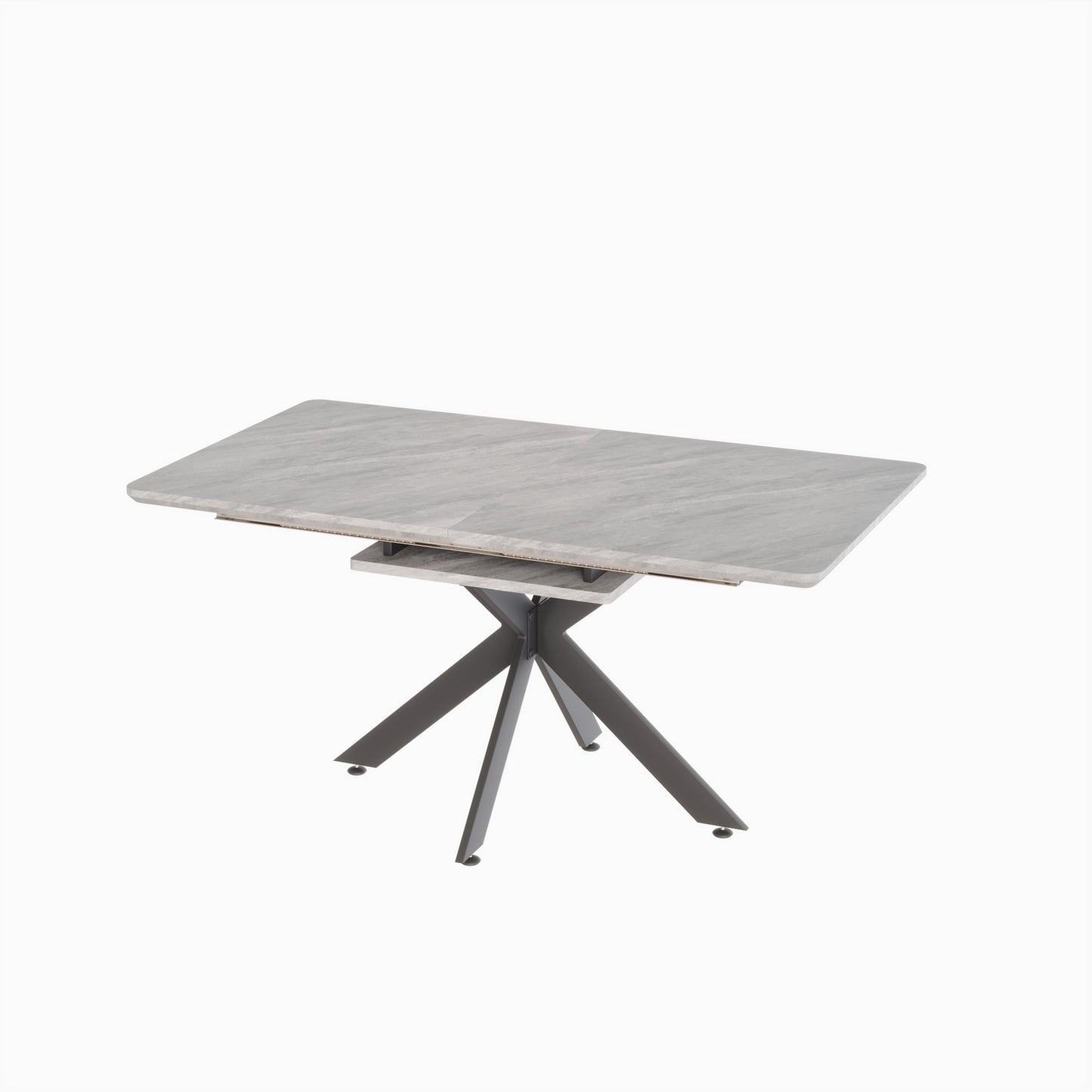 62.4" extendable 78.15" dining Table Set for 6-8 Person for Dining Room,C-shaped Tube Soft padded armless dining chair and Very large Dining Room Table Kitchen Table Chair Set with metal Legs image 8
