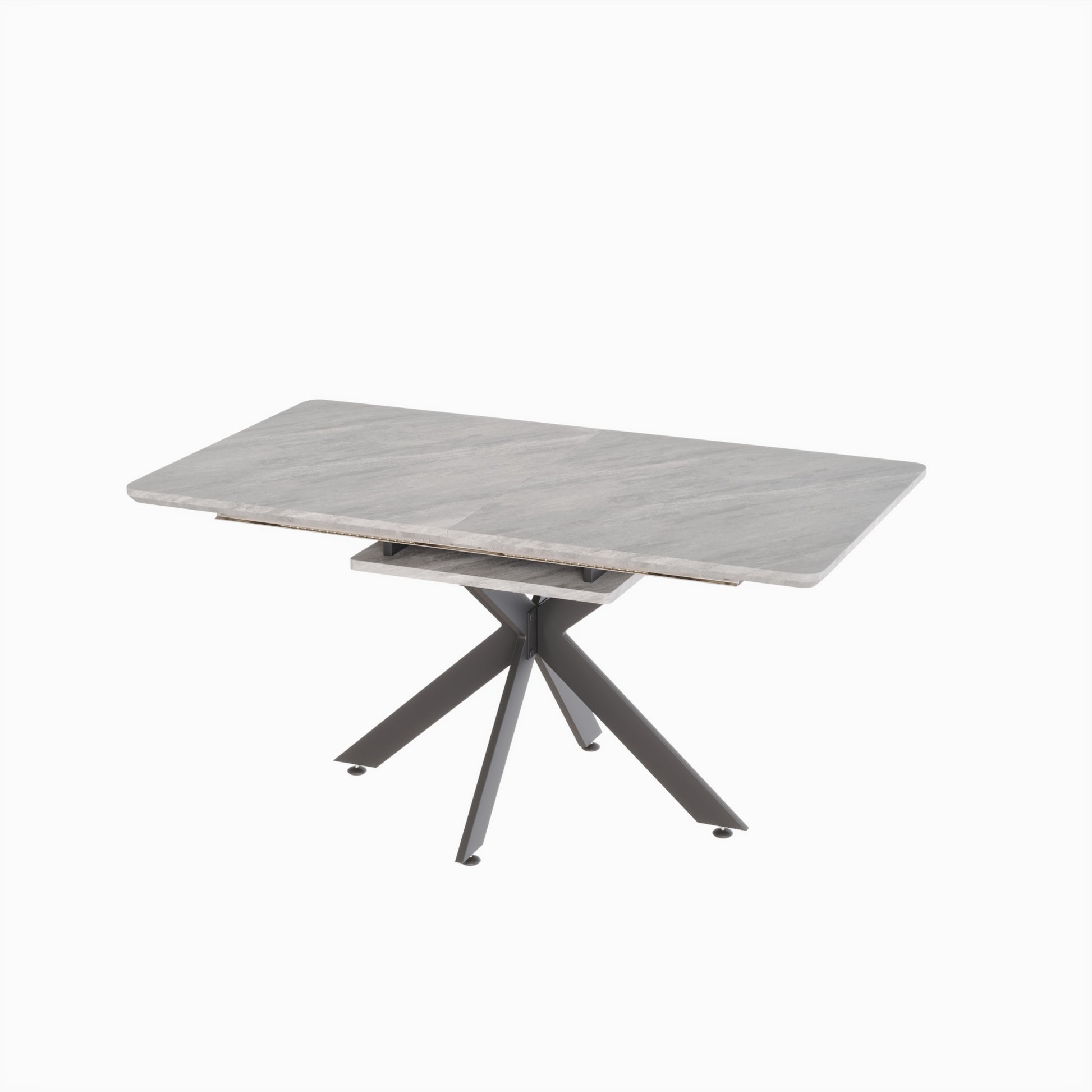62.4" extendable 78.15" dining Table Set for 6-8 Person for Dining Room,C-shaped Tube Soft padded armless dining chair and Very large Dining Room Table Kitchen Table Chair Set with metal Legs image 8