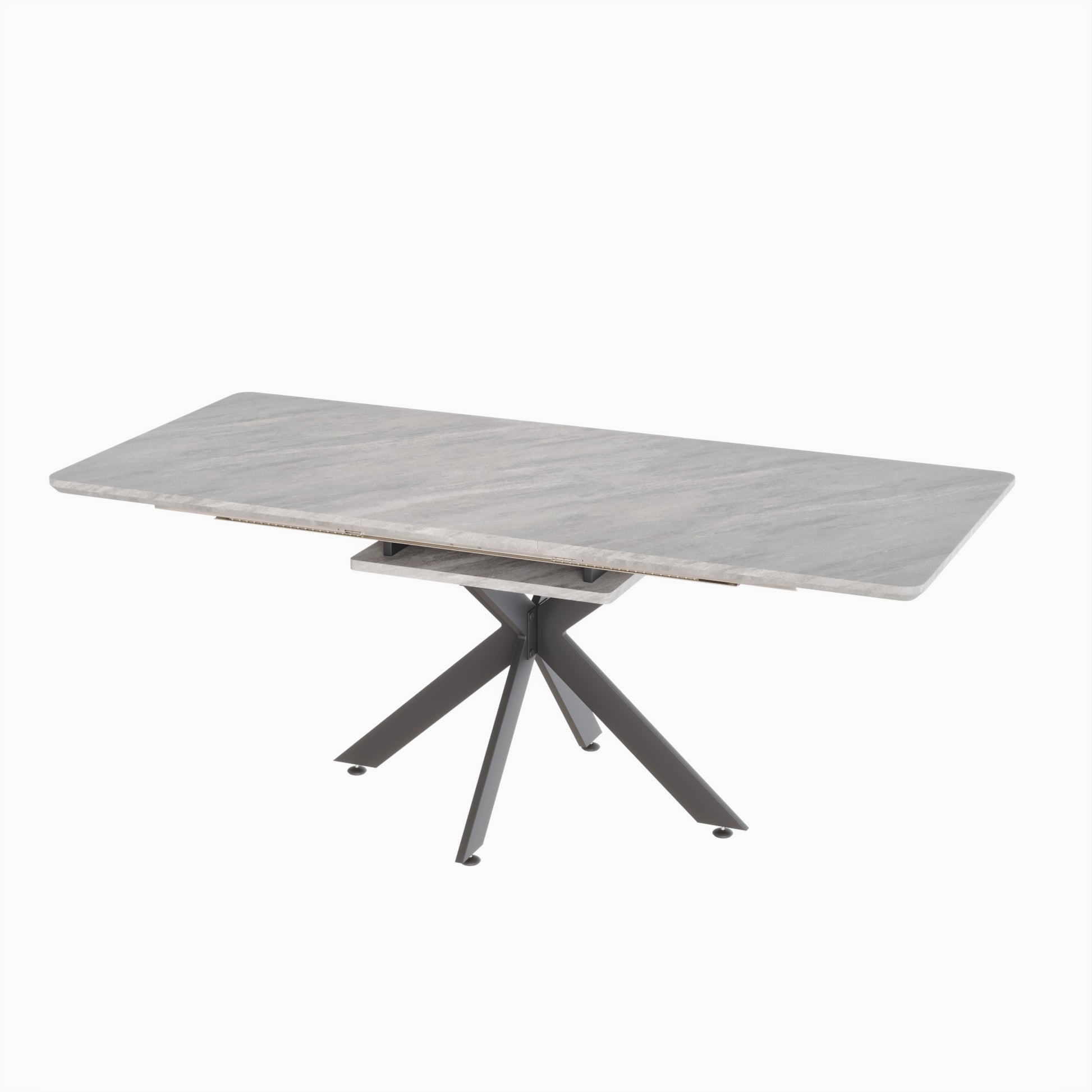62.4" extendable 78.15" dining Table Set for 6-8 Person for Dining Room,C-shaped Tube Soft padded armless dining chair and Very large Dining Room Table Kitchen Table Chair Set with metal Legs image 7