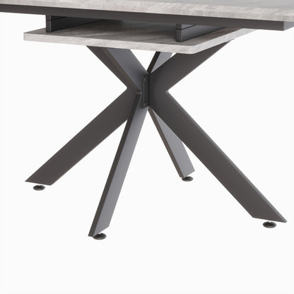 62.4" extendable 78.15" dining Table Set for 6-8 Person for Dining Room,C-shaped Tube Soft padded armless dining chair and Very large Dining Room Table Kitchen Table Chair Set with metal Legs image 12