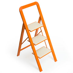 3 Step Folding Step Stool - Lightweight Aluminium Ladder with 580 lbs Capacity