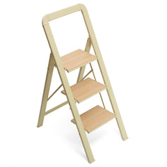 3 Step Folding Step Stool - Lightweight Aluminium Ladder with 580 lbs Capacity