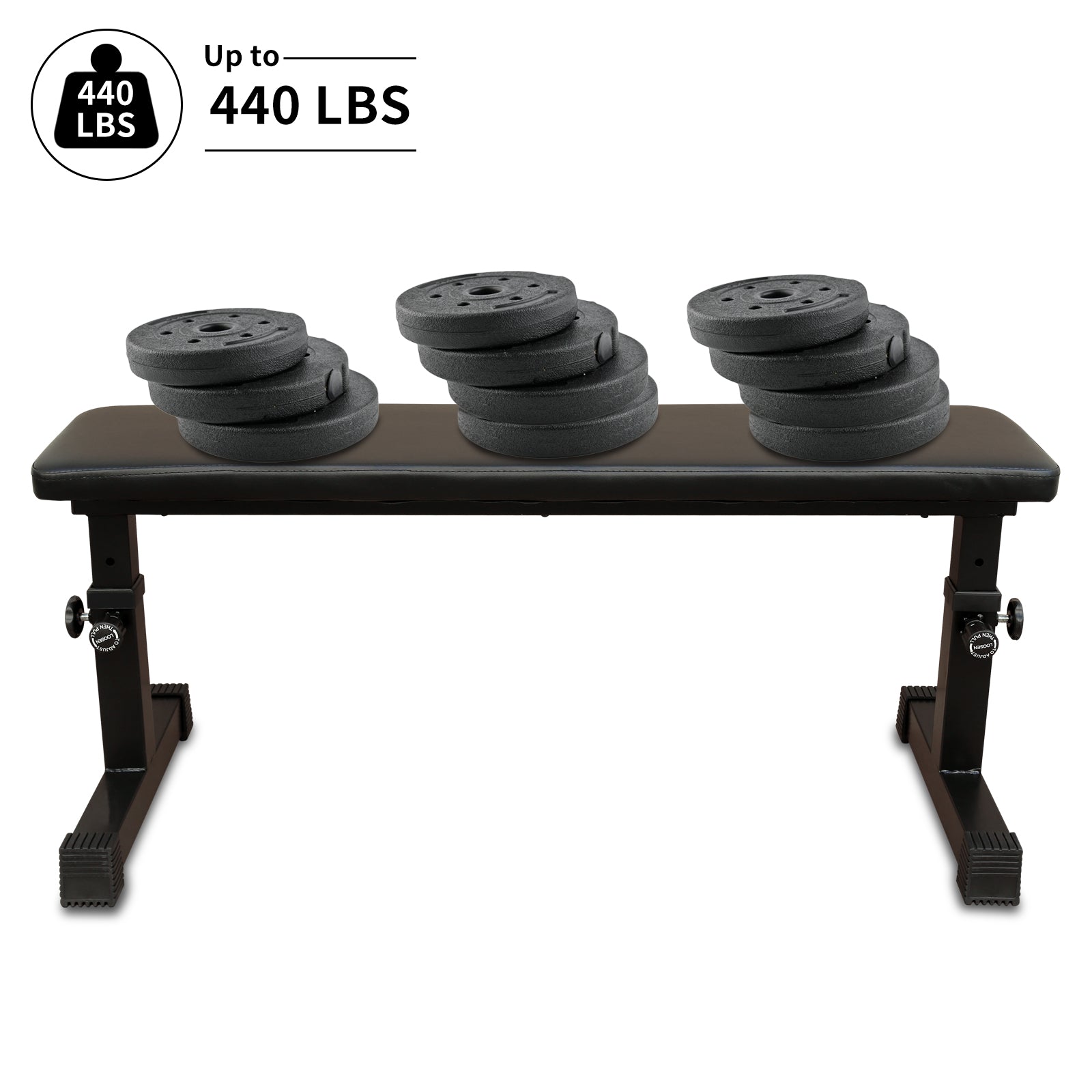 THE Flat Weight Bench for Strength Training W/ 5-Level Adjustable Height image 3