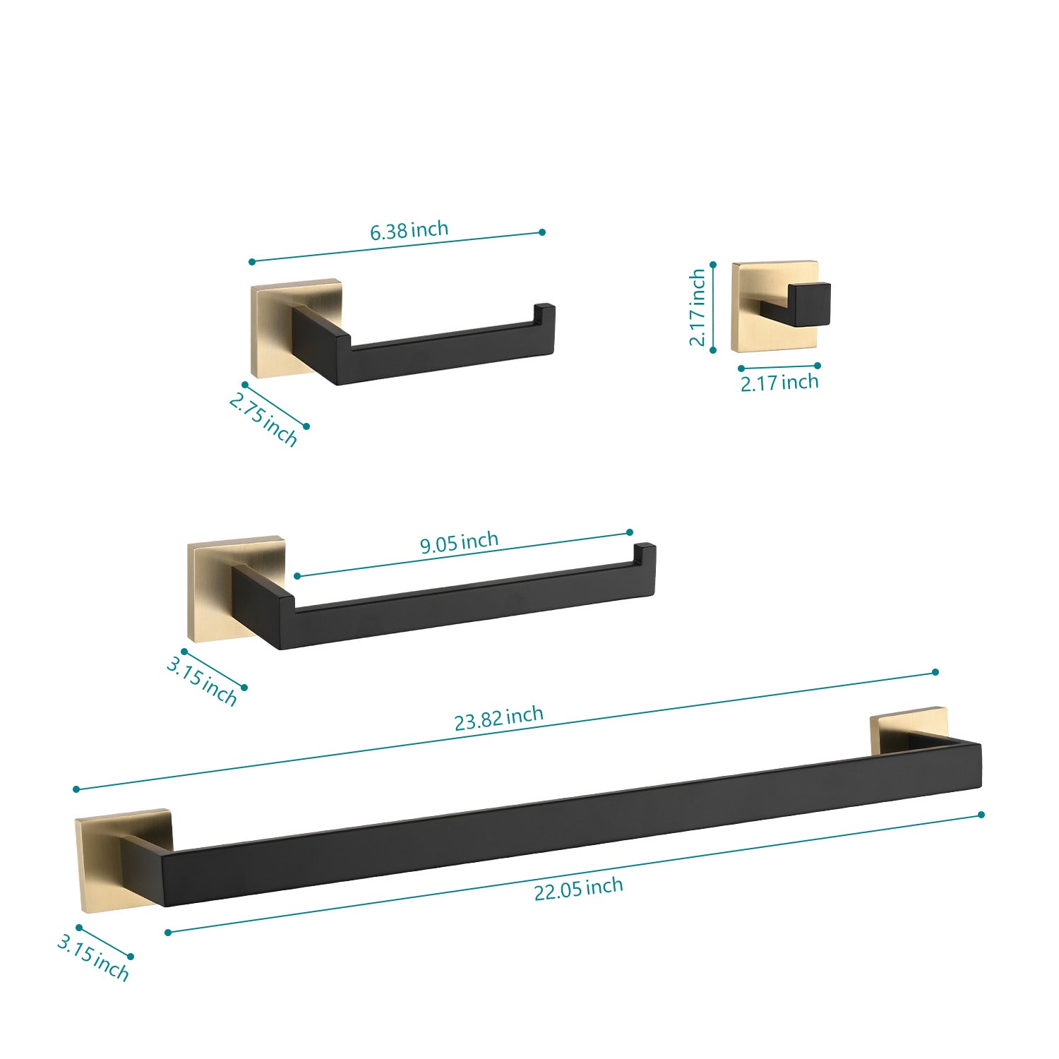 5 - Piece Bathroom Hardware Set image 11