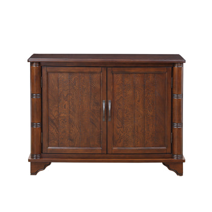 40" Console Table with Storage Shelf, Retro Entryway Table with Adjustable Storage Shelf, Sofa Couch Table for Hallway, Entry Way, Living Room, Foyer, Light Espresso image 8