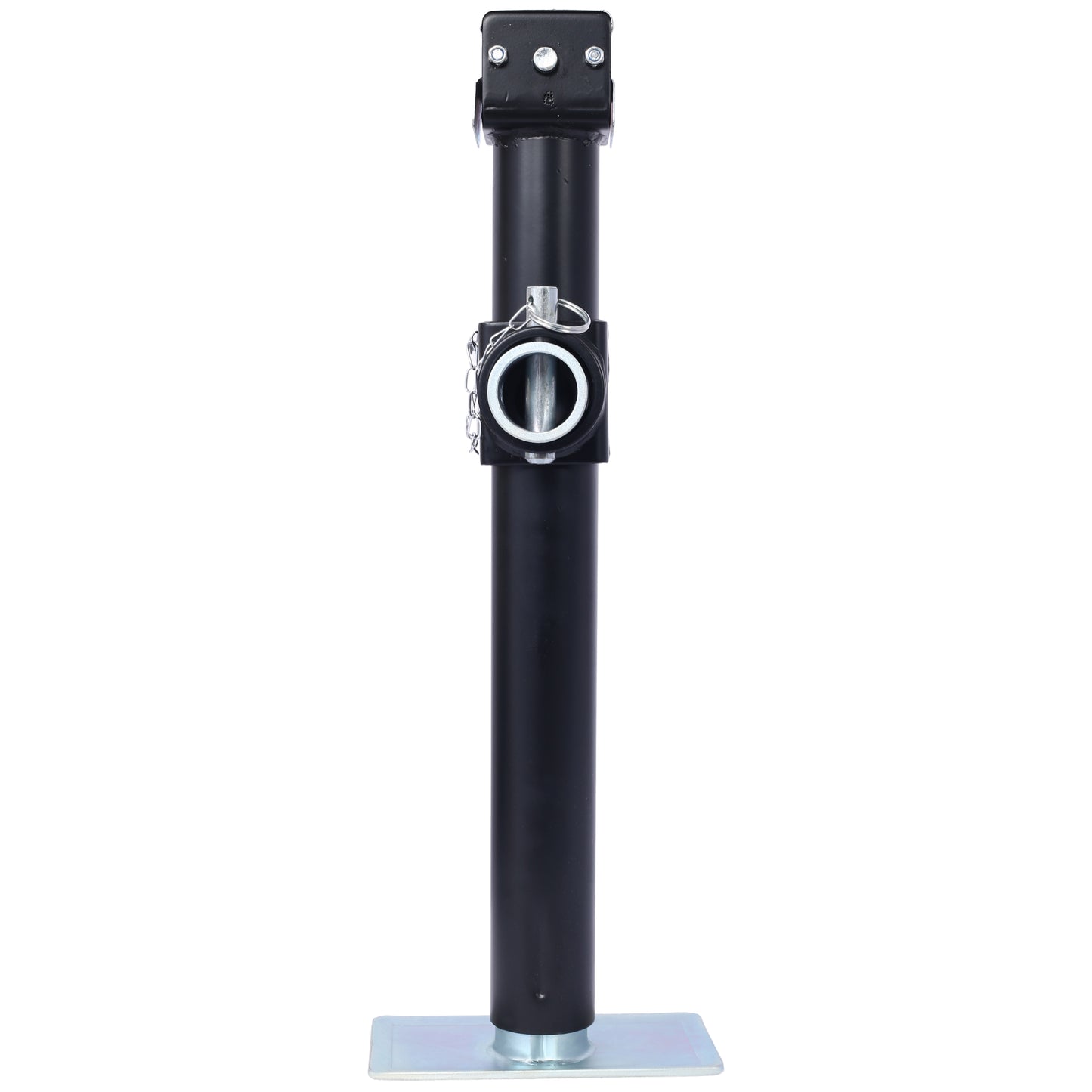 Weld-On Pipe-Mount Swivel Trailer Jack, 5,000 lbs. 15-1/2 Inches Vertical Travel, black image 7