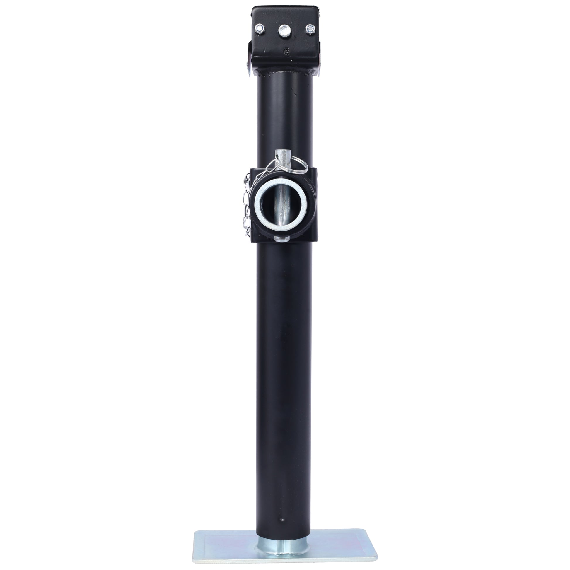 Weld-On Pipe-Mount Swivel Trailer Jack, 5,000 lbs. 15-1/2 Inches Vertical Travel, black image 7