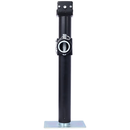 Weld-On Pipe-Mount Swivel Trailer Jack, 5,000 lbs. 15-1/2 Inches Vertical Travel, black image 7