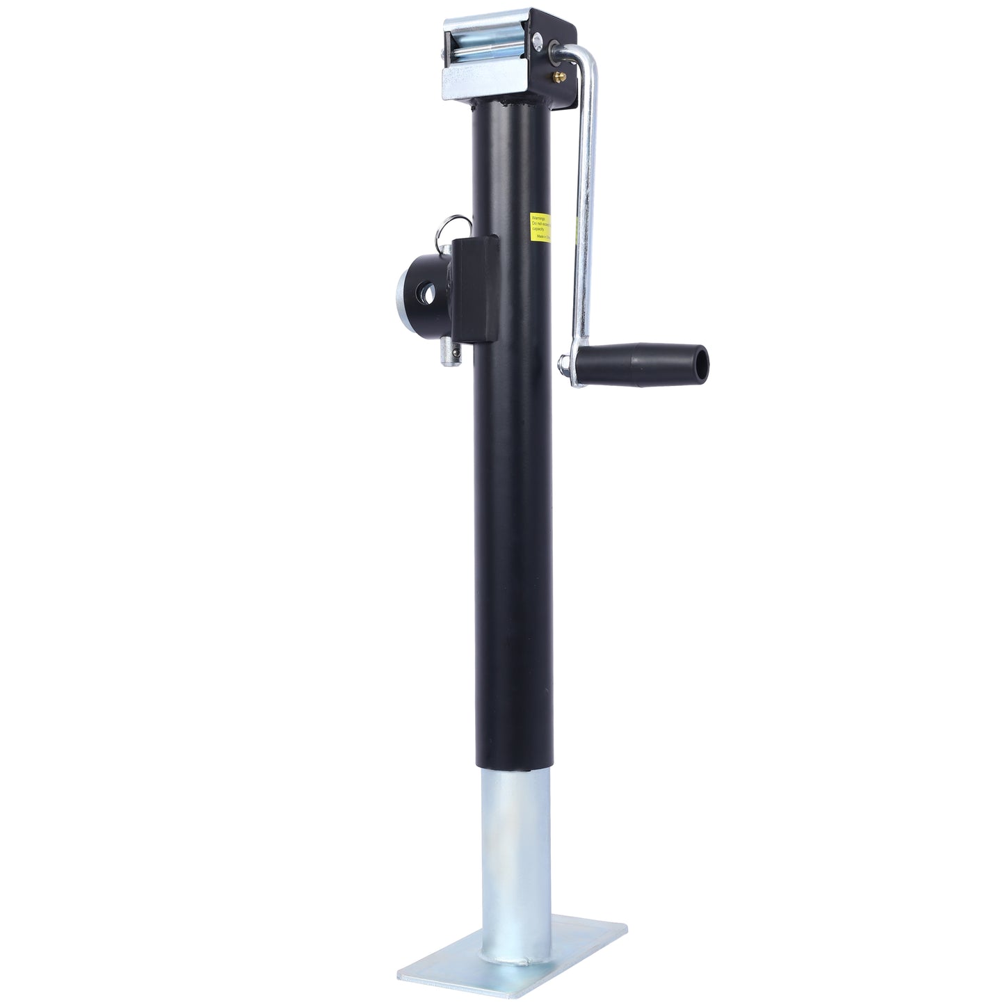 Weld-On Pipe-Mount Swivel Trailer Jack, 5,000 lbs. 15-1/2 Inches Vertical Travel, black image 3