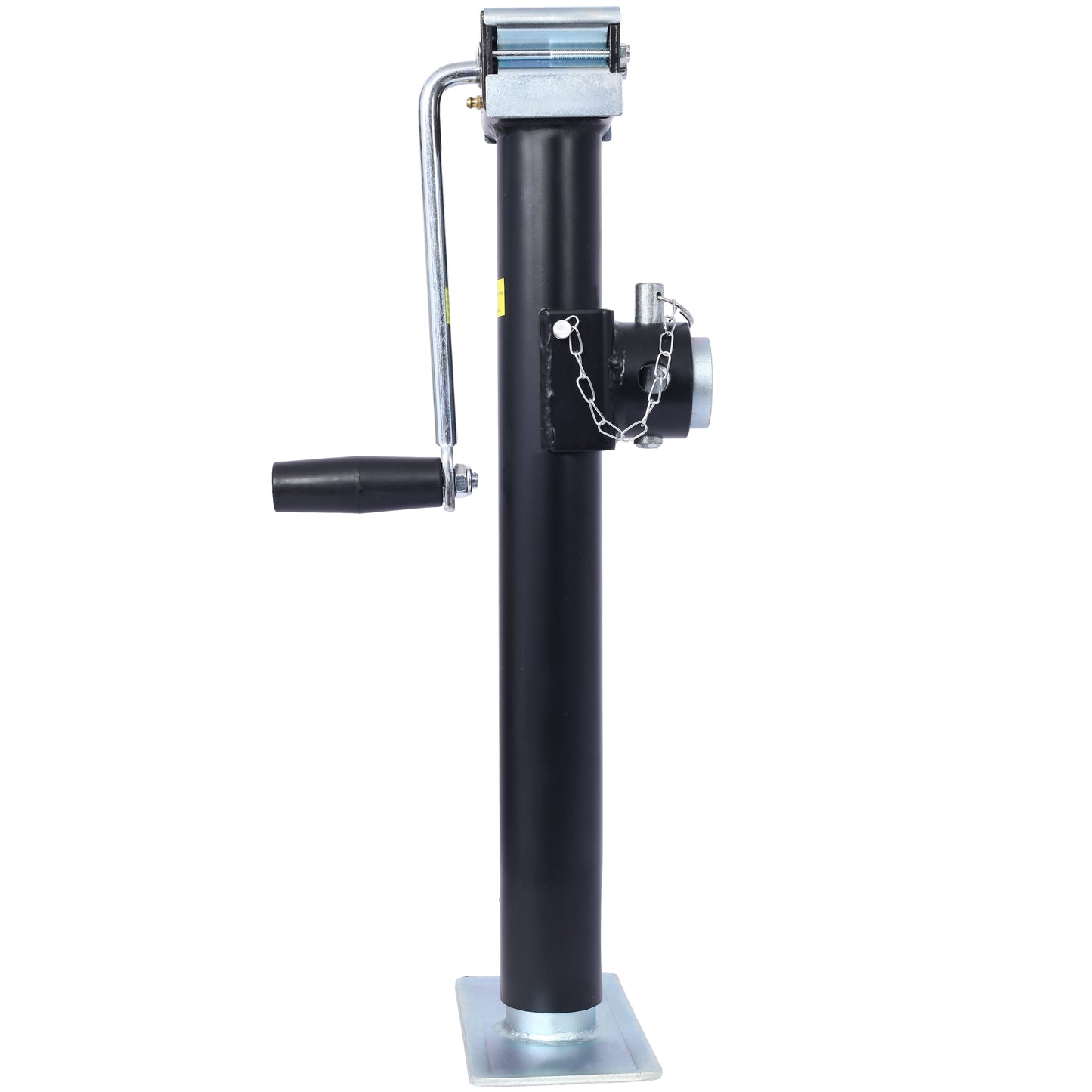 Weld-On Pipe-Mount Swivel Trailer Jack, 5,000 lbs. 15-1/2 Inches Vertical Travel, black image 2
