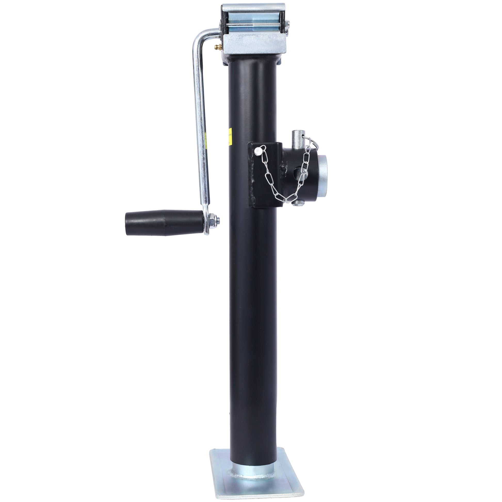 Weld-On Pipe-Mount Swivel Trailer Jack, 5,000 lbs. 15-1/2 Inches Vertical Travel, black image 2