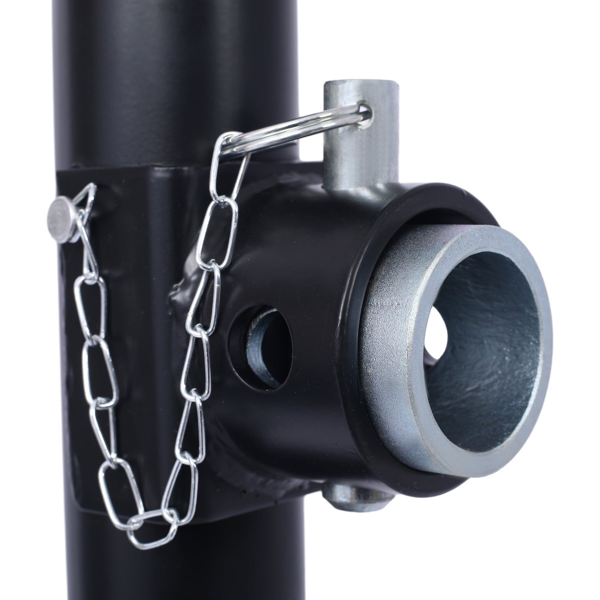 Weld-On Pipe-Mount Swivel Trailer Jack, 5,000 lbs. 15-1/2 Inches Vertical Travel, black image 9