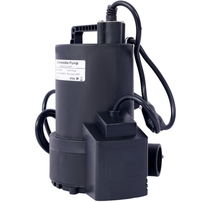 1/4 HP Automatic Swimming Pool Cover Pump 120 V Submersible with 3/4 Check Valve Adapter1850 GPH Water Removal for Pool, Hot Tubs, Rooftops, Water Beds and more image 11