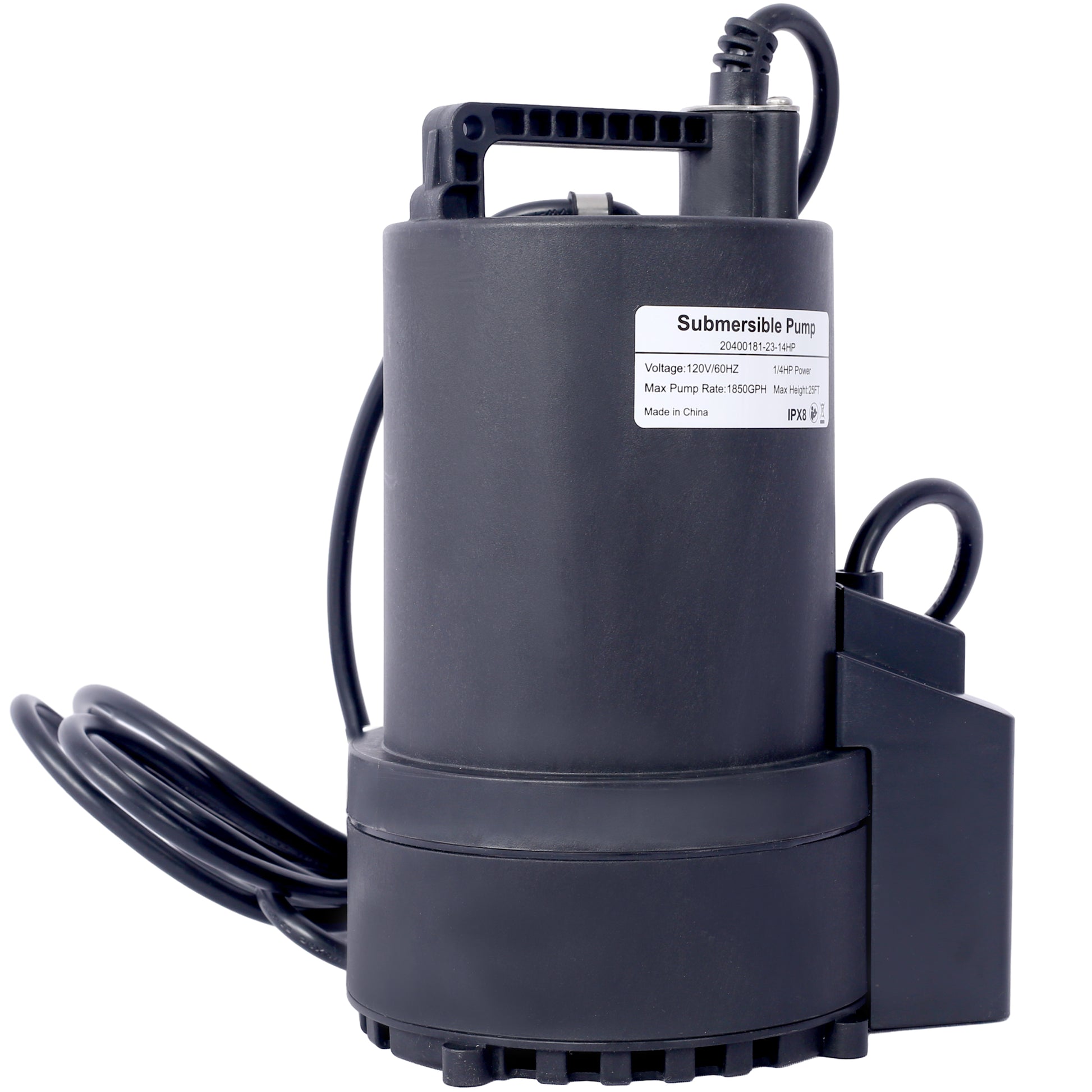 1/4 HP Automatic Swimming Pool Cover Pump 120 V Submersible with 3/4 Check Valve Adapter1850 GPH Water Removal for Pool, Hot Tubs, Rooftops, Water Beds and more image 12