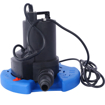 1/4 HP Automatic Swimming Pool Cover Pump 120 V Submersible with 3/4 Check Valve Adapter1850 GPH Water Removal for Pool, Hot Tubs, Rooftops, Water Beds and more image 3