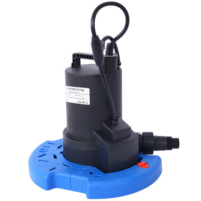 1/4 HP Automatic Swimming Pool Cover Pump 120 V Submersible with 3/4 Check Valve Adapter1850 GPH Water Removal for Pool, Hot Tubs, Rooftops, Water Beds and more image 4