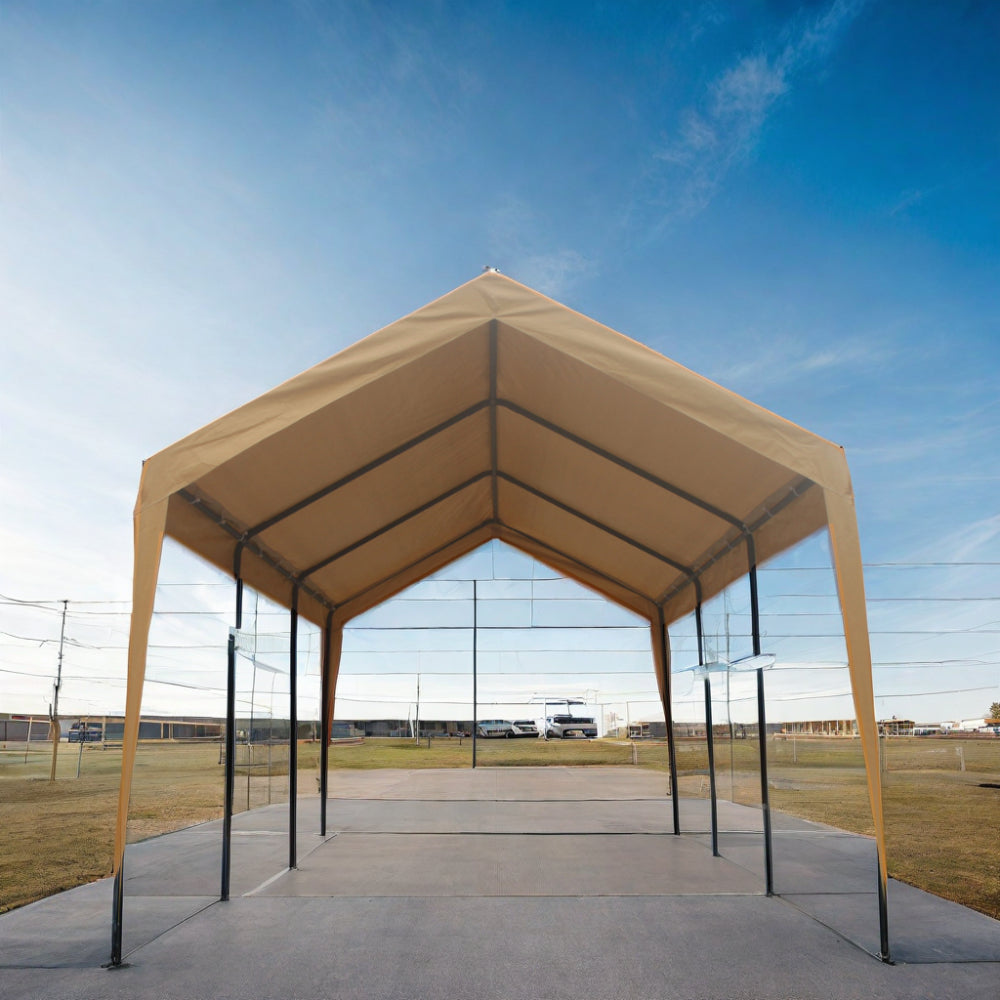 12x20ft heavy duty outdoor portable garage ventilated canopy carports image 7