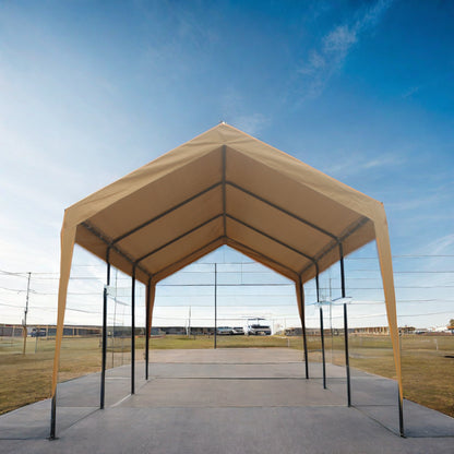 12x20ft heavy duty outdoor portable garage ventilated canopy carports image 7