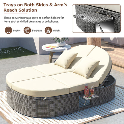 TOPMAX Foldable Cup Trays on Both Sides - Arm's Reach Solution