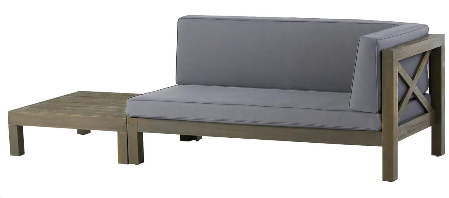 BRAVA X-BACK CORNER BENCH-R WITH COFFEE TABLE image 2