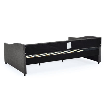 Queen Size Daybed with Drawers Upholstered Tufted Sofa Bed,with Button on Back and Copper Nail on Waved Shape Arms(84.5"x63.5"x26.5") (OLD SKU: W1413S00034) image 5