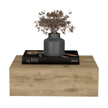 Floating Nightstand 5"H, Modern Wall-Mounted Bedside Shelf with Drawer, Macadamia image 5
