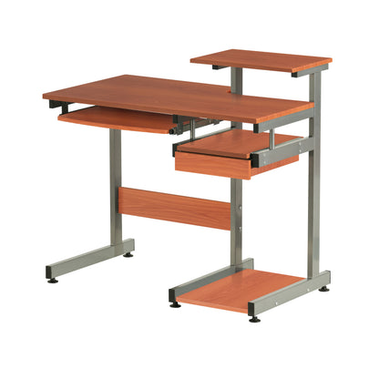 Techni Mobili Complete Computer Workstation Desk, Woodgrain image 8