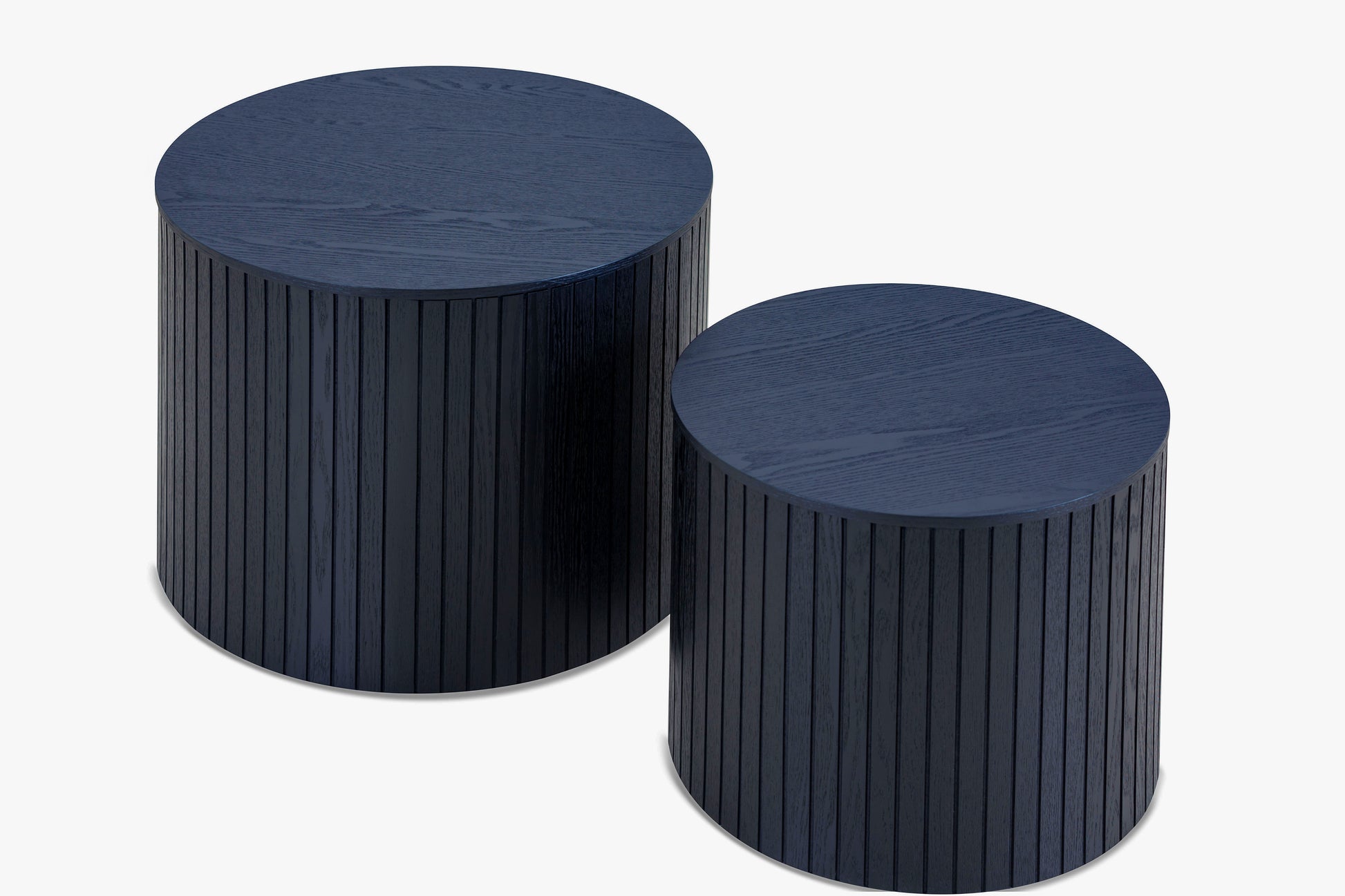 Nested table set 2 pieces, MDF coffee table set Living room/lounge area, black image 11
