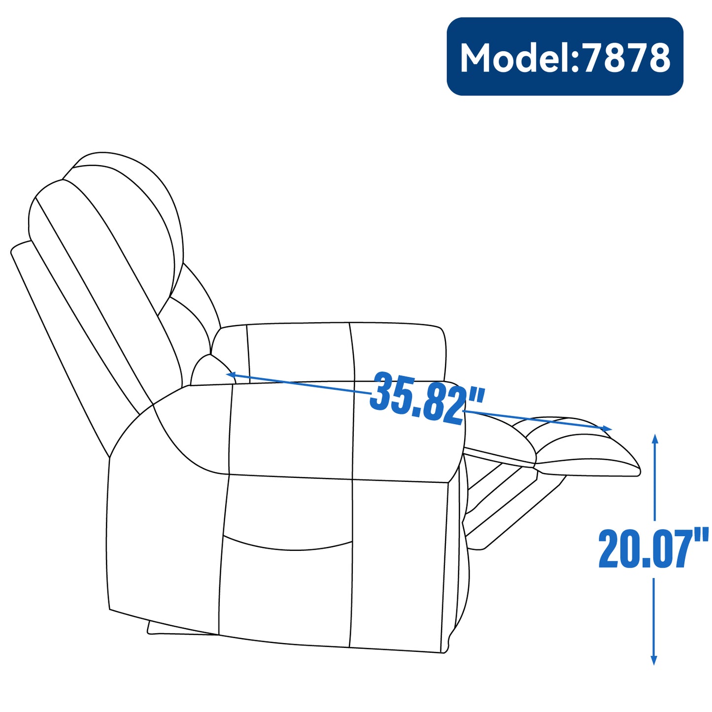 Power Lift Recliner Chair Heat Massage Dual Motor Infinite Position Up to 350 LBS, Genuine Leather, Heavy Duty Motion Mechanism with USB Ports, Brown image 8