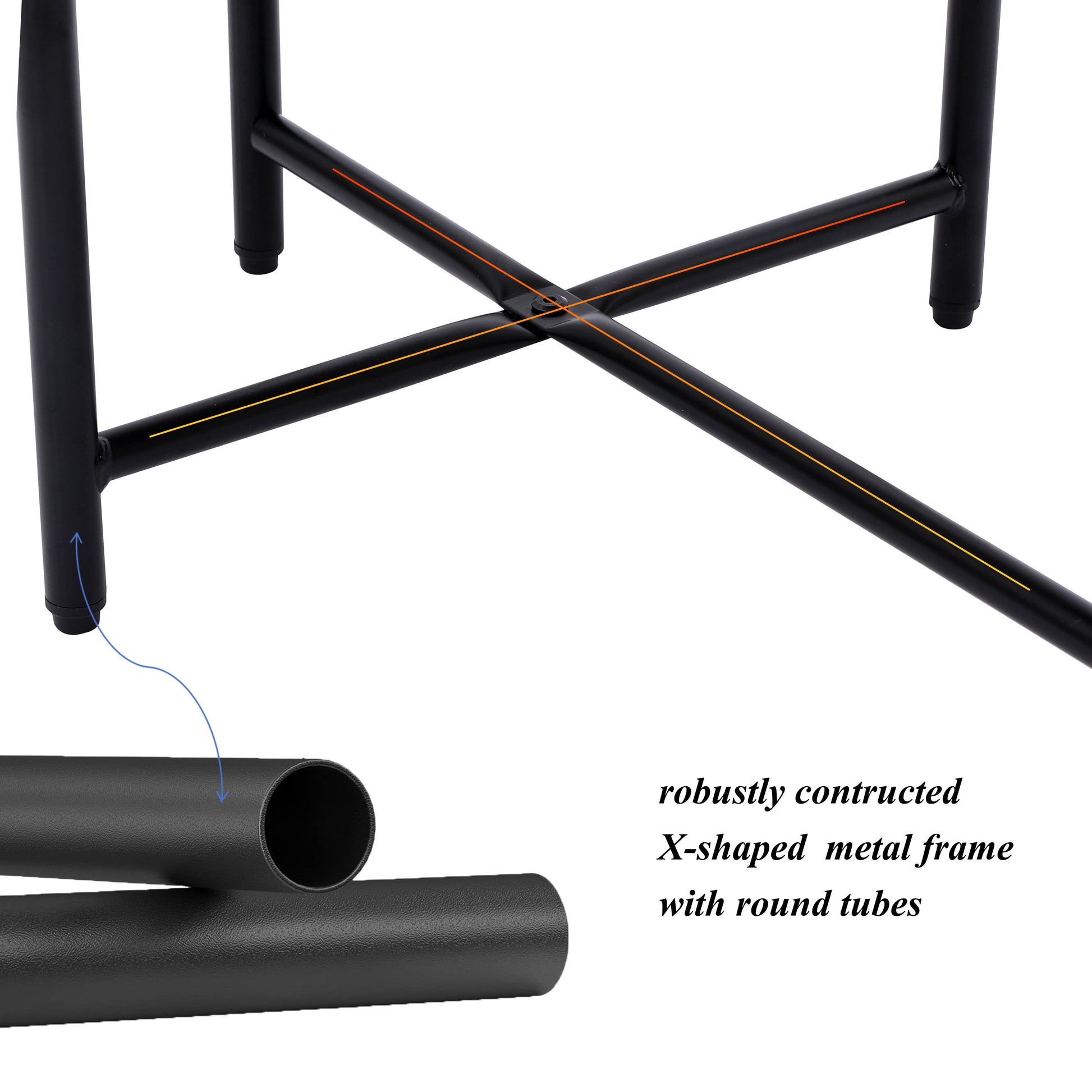Round Coffee Table with Storage Tray 2 Tier Oval End Tables Wooden Small Side Table for Living Room (Black) image 8