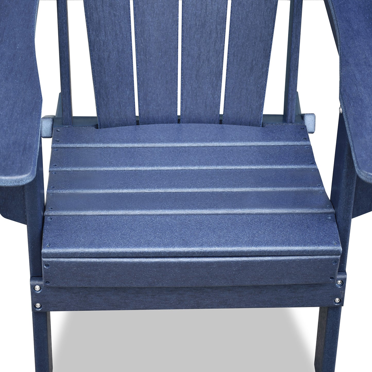 Folding Outdoor Adirondack Chair Set of 2 and Table Set,HDPE All-weather Folding Fire Pit Chair, Ergonomic Design Patio Lawn Chair for Outside Deck Garden Backyardf Balcony, Navy Blue image 11