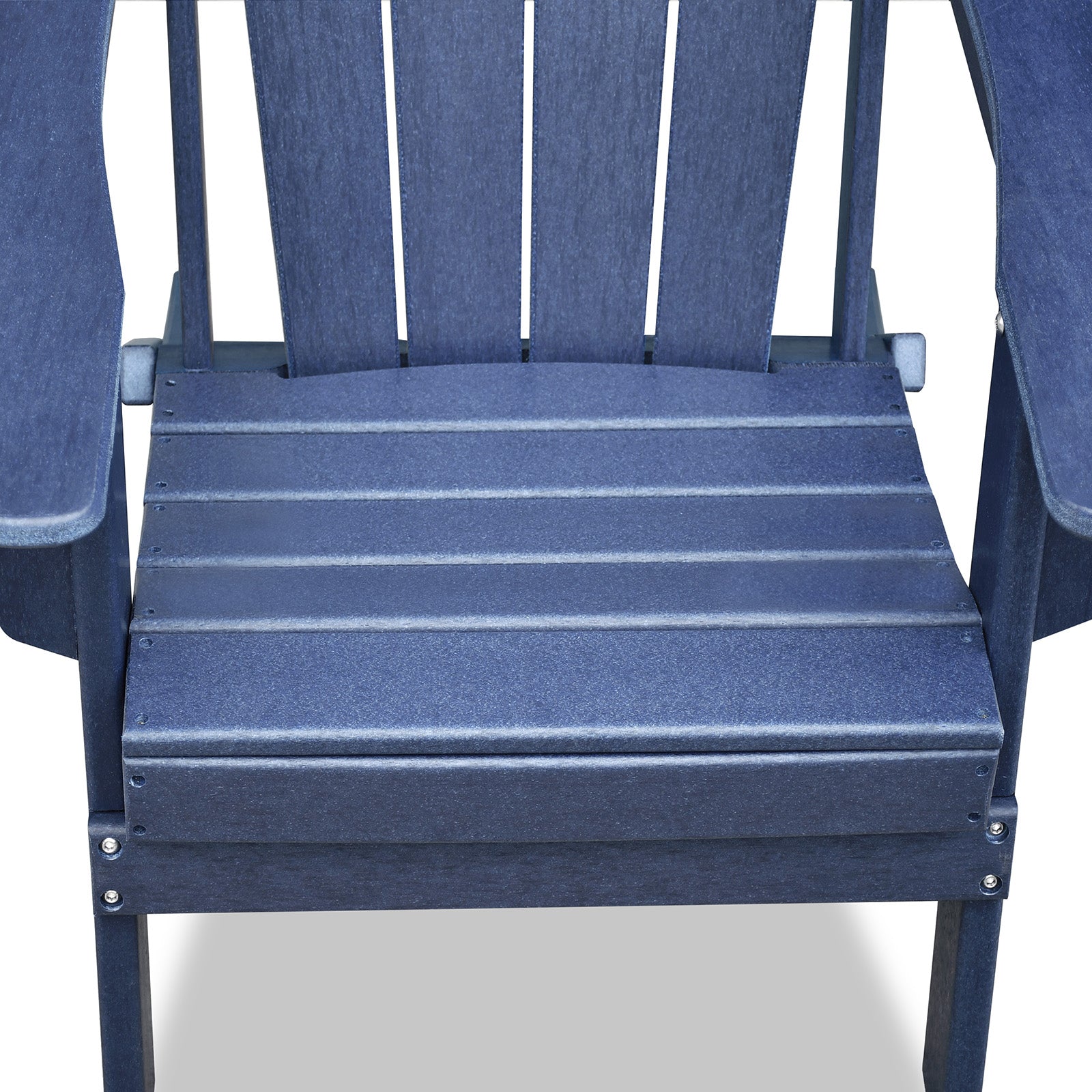Folding Outdoor Adirondack Chair Set of 2 and Table Set,HDPE All-weather Folding Fire Pit Chair, Ergonomic Design Patio Lawn Chair for Outside Deck Garden Backyardf Balcony, Navy Blue image 11