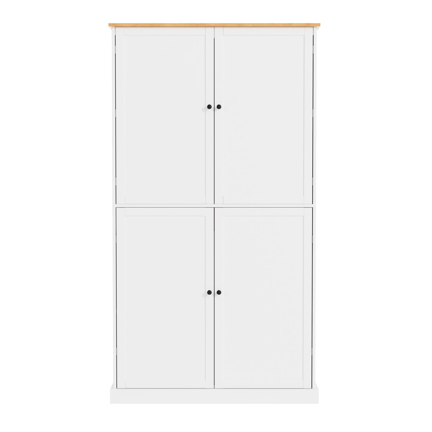 [Assembly Video Provided]TOPMAX 40.2x20x71.3inch High Freestanding Kitchen Pantry Large Cupboard Storage Cabinet with 2 Drawers, 2 Adjustable Shelves, 8 Door Shelves for Kitchen, Dining Room,White image 12