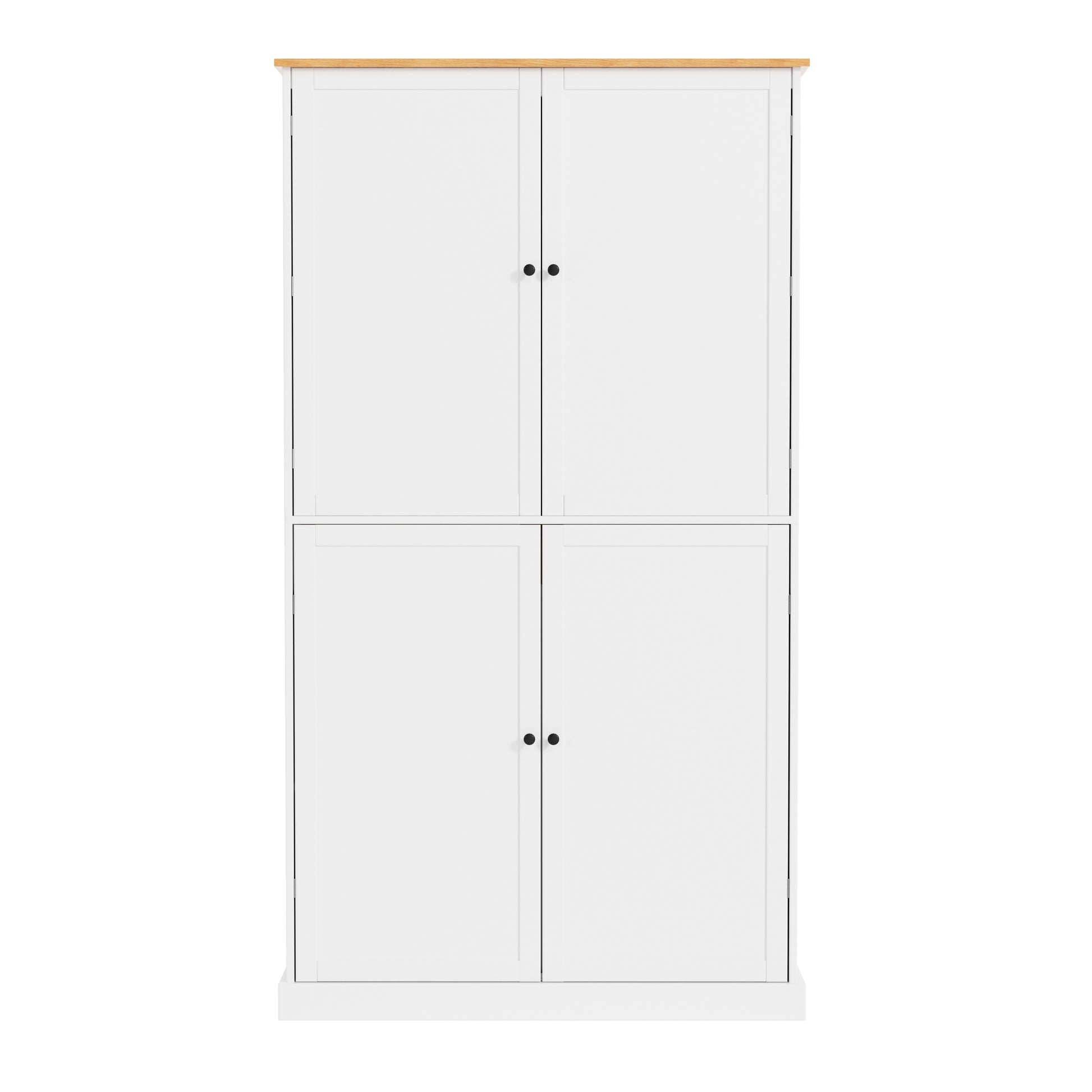 [Assembly Video Provided]TOPMAX 40.2x20x71.3inch High Freestanding Kitchen Pantry Large Cupboard Storage Cabinet with 2 Drawers, 2 Adjustable Shelves, 8 Door Shelves for Kitchen, Dining Room,White image 12