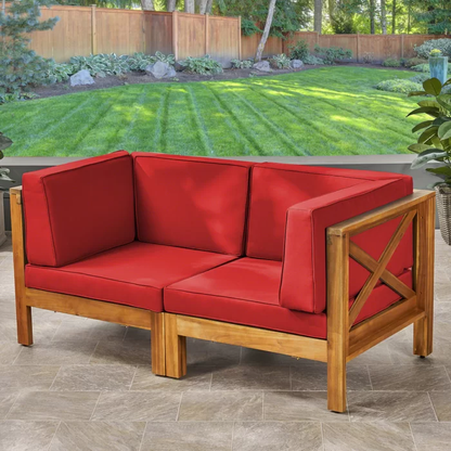BRAVA X-BACK LOVESEAT, RED image 1