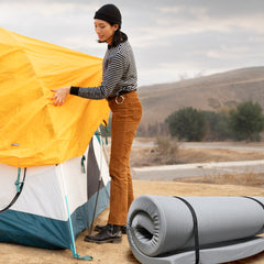 Memory Foam Camping Mattress - 63"x26"x3" Perfect for Outdoor Activities, RVs, Guest Rooms, and Dorms; Foldable, Portable, with Water-Resistant Zipper Cover, CertiPUR-US Certified