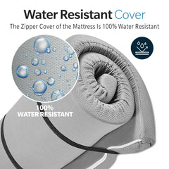 Memory Foam Camping Mattress - 75"x38"x3" Perfect for Outdoor Activities, RVs, Guest Rooms, and Dorms; Foldable, Portable, with Water-Resistant Zipper Cover, CertiPUR-US Certified