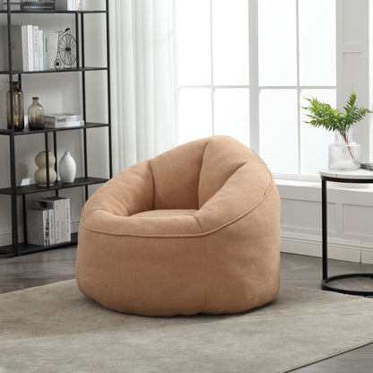 Bedding Bean Bag Sofa Chair High Pressure Foam Bean Bag Chair Adult Material with Padded Foam Padding Compressed Bean Bag With Footrest image 3
