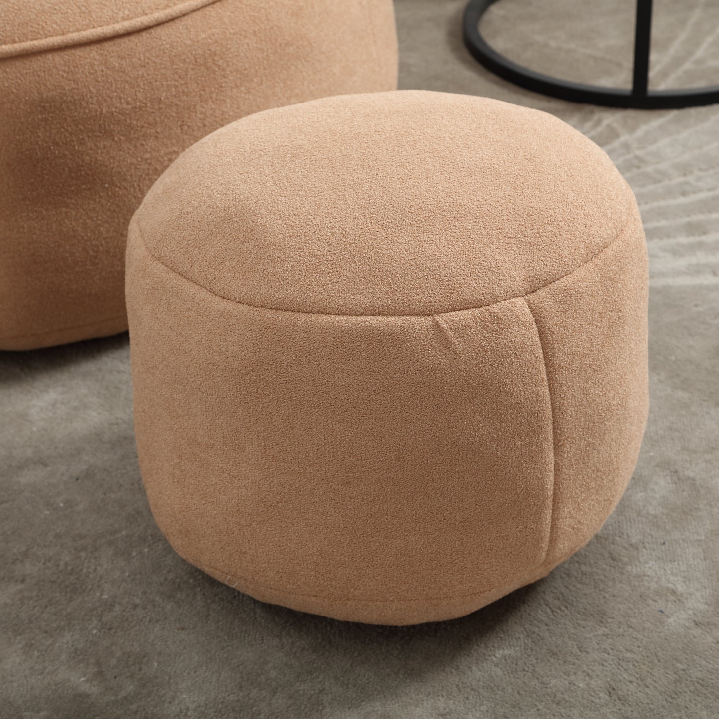 Bedding Bean Bag Sofa Chair High Pressure Foam Bean Bag Chair Adult Material with Padded Foam Padding Compressed Bean Bag With Footrest image 11