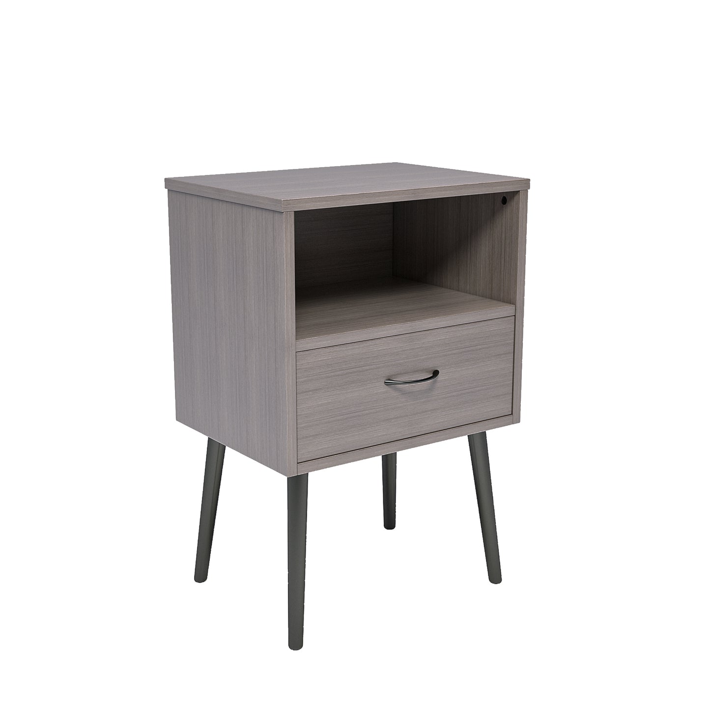 Two sets of Nightstand,modern style bedside table, With storage drawers and open wooden shelves, Suitable for living rooms, Bedrooms and small spaces. Decorative bedside tables in two sets, Easy to as image 7
