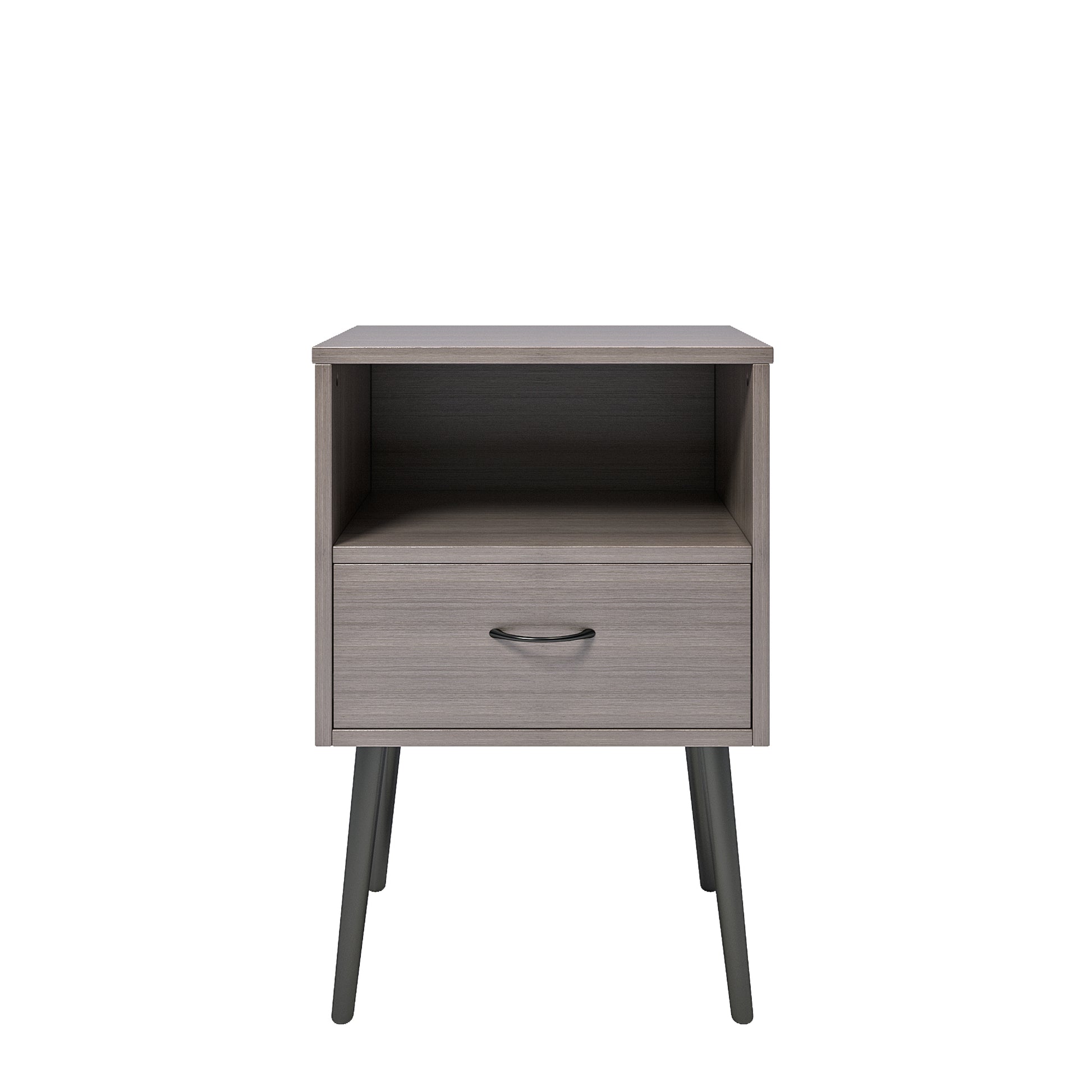Two sets of Nightstand,modern style bedside table, With storage drawers and open wooden shelves, Suitable for living rooms, Bedrooms and small spaces. Decorative bedside tables in two sets, Easy to as image 10