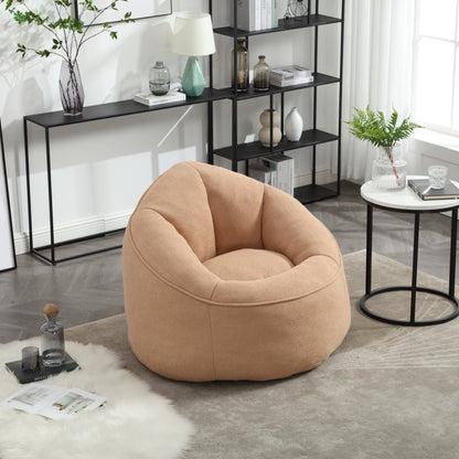 Bedding Bean Bag Sofa Chair High Pressure Foam Bean Bag Chair Adult Material with Padded Foam Padding Compressed Bean Bag With Footrest image 9