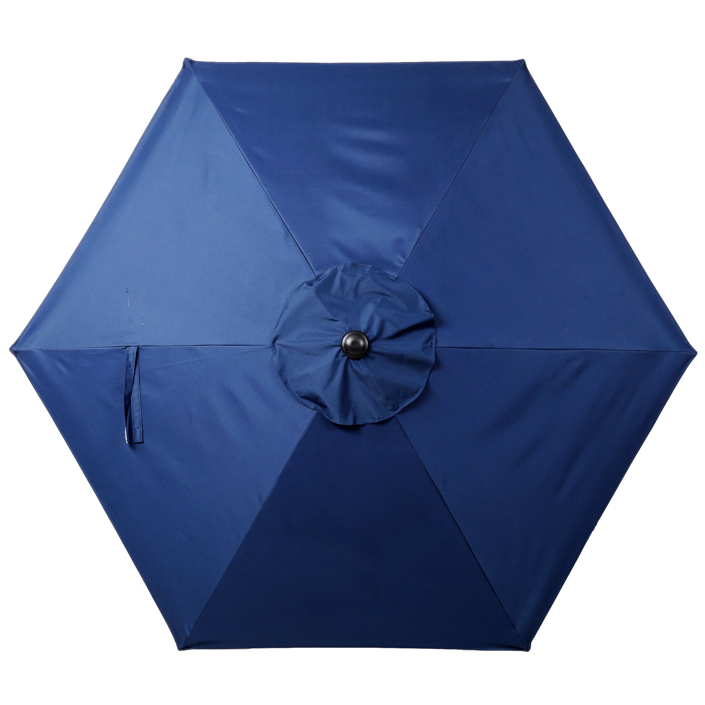 7.5 FT Patio Umbrella, Outdoor Market Yard Umbrella, Sun Shade Umbrella with Push Button Tilt and Crank Mechanism for Garden, Deck, Pool and Backyard, Not Include Umbrella Base, Blue image 8