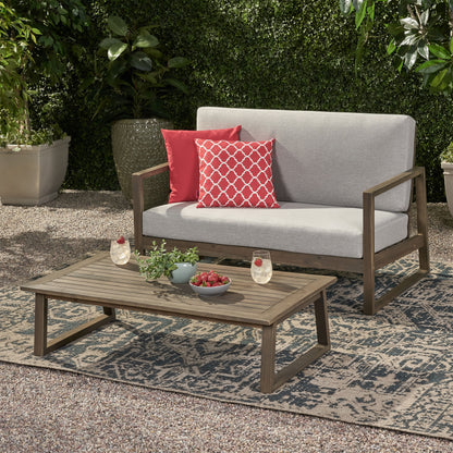 BELGIAN LOVESEAT & COFFEE TABLE image 4