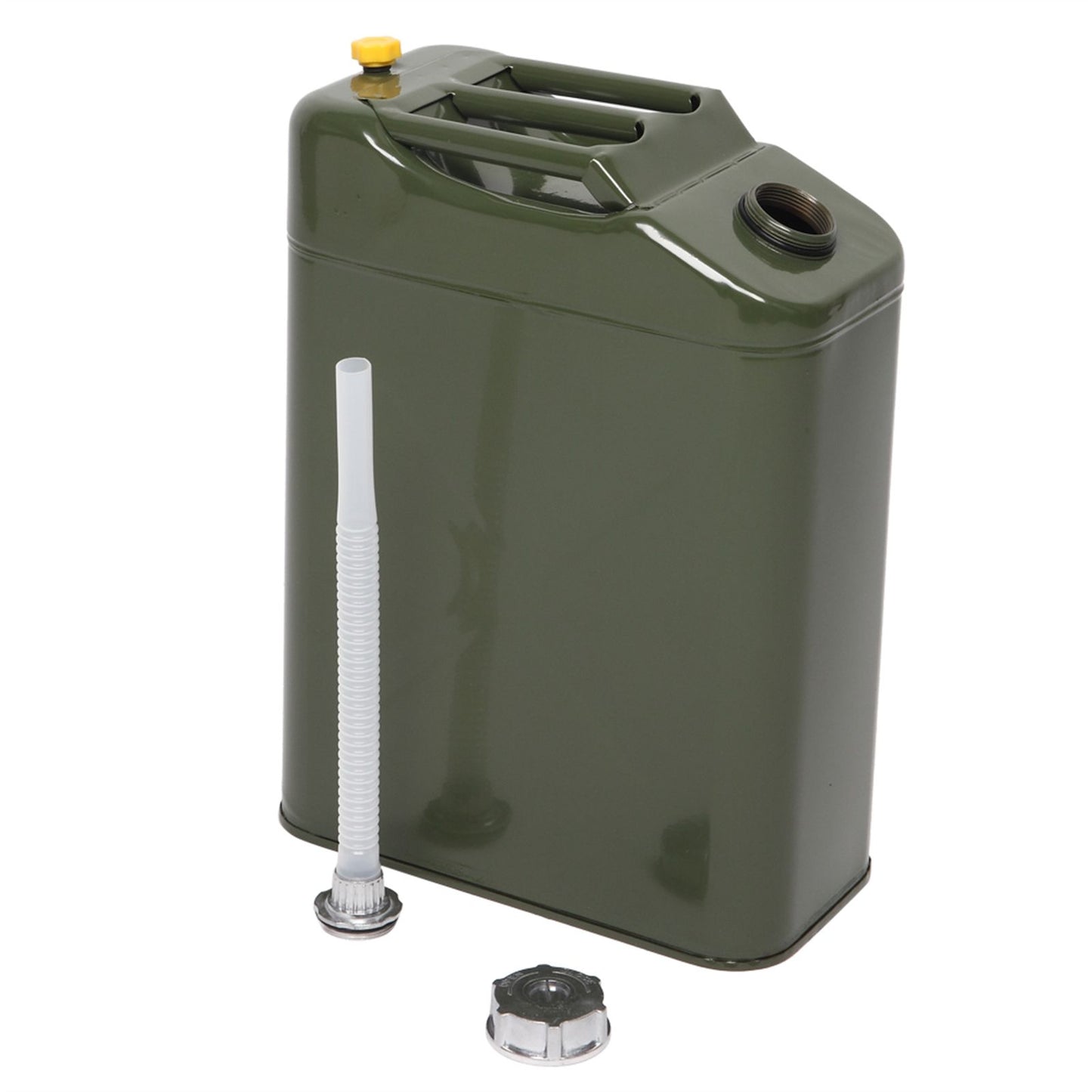 20L Standard Cold-rolled Plate Petrol Diesel Can Gasoline Bucket with Oil Pipe Army Green image 1