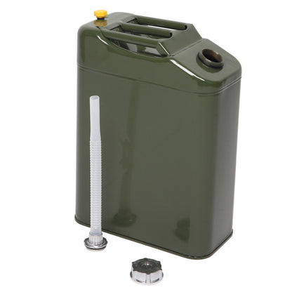 20L Standard Cold-rolled Plate Petrol Diesel Can Gasoline Bucket with Oil Pipe Army Green image 1